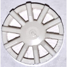 LEGO White Hub Cap with 10 Spokes (18978)