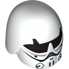 LEGO Weiß Imperial Cadet Helm mit Schwarz Schutzbrille (18291)