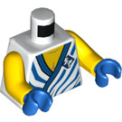 LEGO White Jay - Legacy with White Tunic with Blue Trim and Stripes Minifig Torso (973 / 76382)