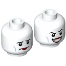 LEGO Wit Jestro Minifigure Hoofd (Verzonken Solid Stud) (3626 / 36361)