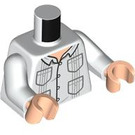 LEGO Wit John Hammond Minifig Torso (973 / 76382)