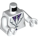 LEGO White Joker Minifig Torso (973 / 76382)