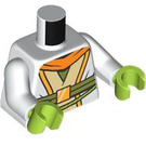 LEGO Wit Kai Brightstar Minifig Torso (973 / 76382)
