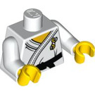 LEGO blanc Karate Master Torse (973 / 88585)