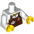 LEGO blanc Larry the Barista Minifig Torse (973 / 88585)