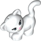 LEGO White Leaning Cat with Pink Nose (11822 / 94482)