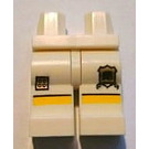 LEGO White Lego Brand Store Male, Rugby Shirt With Black Number '1' Legs (3815)