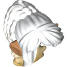 LEGO Weiß Lange Haar mit Braids und Gold Highlight mit Ohren  (36572)