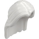 LEGO Bianco Capelli lunghi con divisione centrale (36806)