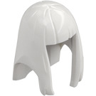 LEGO Blanc Cheveux Longs avec Droit Frange (Plastique) (75867)