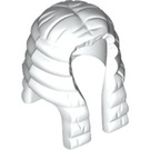 LEGO White Long Judge Wig Hair with Curls (11255)