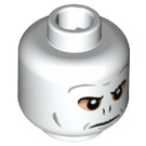 LEGO White Lord Voldemort Minifigure Head (Recessed Solid Stud) (3626 / 39240)