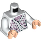 LEGO hvid Madame Maxime med hvid Kjole Minifig Torso (973 / 76382)