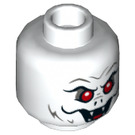 LEGO White Man-Bat Minifigure Head (Recessed Solid Stud) (3626 / 68226)
