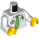 LEGO White Man - White Shirt Minifig Torso (973 / 76382)