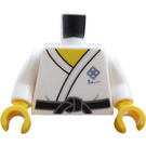 LEGO White Martial Arts Boy Minifig Torso (973)