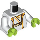 LEGO White Master Yoda Minifig Torso (973 / 76382)