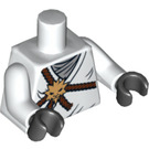 LEGO Weiß Minfig Torse mit Robe und Gold Lion Medallion (76382 / 88585)