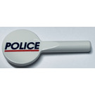 LEGO White Minifig Signal Holder with 'Police' (3900)