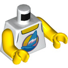 LEGO Weiß Minifig Tanktop Torso mit Sailboat (973 / 76382)