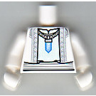 LEGO White Minifig Torso Assembly Robe with Crystal Pendant (973)