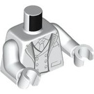 LEGO Wit Minifig Torso Mr. Knight (973 / 76382)