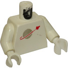 LEGO Wit Minifig Torso met Classic Ruimte logo (973)