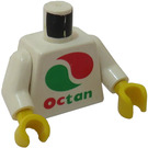 LEGO blanc Minifig Torse avec Grand Octan logo (973)
