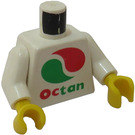 LEGO White Minifig Torso with Large Octan Logo (973)