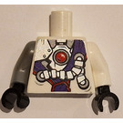 LEGO blanc Minifig Torse avec Purple Sash et Argent Mécanique Parts (973)