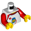 LEGO blanc Minifig Torse avec Espacer logo (973 / 76382)
