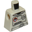 LEGO Weiß Minifig Torso ohne Arme mit Dekoration (973)