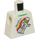 LEGO Weiß Minifig Torso ohne Arme mit Dekoration (973)