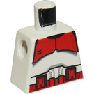 LEGO blanc Minifig Torse sans bras avec Décoration (973)