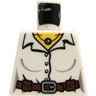 LEGO Blanco Minifigura Torso sin brazos con Decoración (973)