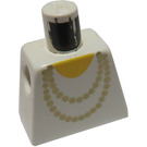 LEGO White Minifig Torso without Arms with Golden Necklace (973)