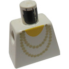 LEGO Weiß Minifig Torso ohne Arme mit Golden Necklace (973)