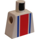 LEGO White Minifig Torso without Arms with Number 9 and Stripes (973)
