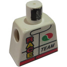 LEGO Hvit Minifigur Overkropp uten armer med Octan Race Team (973)