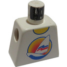 LEGO Weiß Minifig Torso ohne Arme mit Paradisa Tank oben mit Sailboat Logo (973)