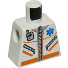 LEGO Blanco Minifigura Torso sin brazos con Radio, Zipper y 'Estrella de Life' Emblem (973)