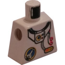 LEGO Blanco Minifigura Torso sin brazos con Espacio Port logo, Hoses, y Casco Neck (973)