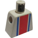 LEGO Weiß Minifig Torso ohne Arme mit Vertikale Striped rot/Blau (973)