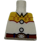 LEGO White Minifig Torso without Arms with Western Cowgirl Outfit (973)