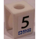 LEGO blanc Minifig Vest avec 5 et Gravity Games Autocollant (3840)
