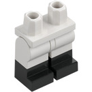 LEGO Wit Minifiguur Heupen en benen met Zwart Boots (21019 / 77601)