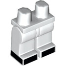 LEGO White Minifigure Hips and Legs with Black Feet (3815 / 14546)