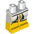 LEGO Weiß Minifigure Hüften und Beine mit Gold Trimmed Pharaoh's Tunic (3815 / 91629)