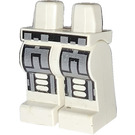 LEGO Wit Minifigure Heupen en benen met Zilver Armor (3815)