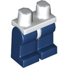 LEGO Weiß Minifigure Hüften mit Dark Blau Beine (3815 / 73200)